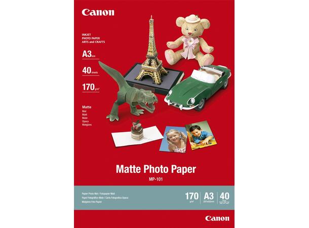 Fotopapir CANON MP-101 matt A3 170g (40 stk) 